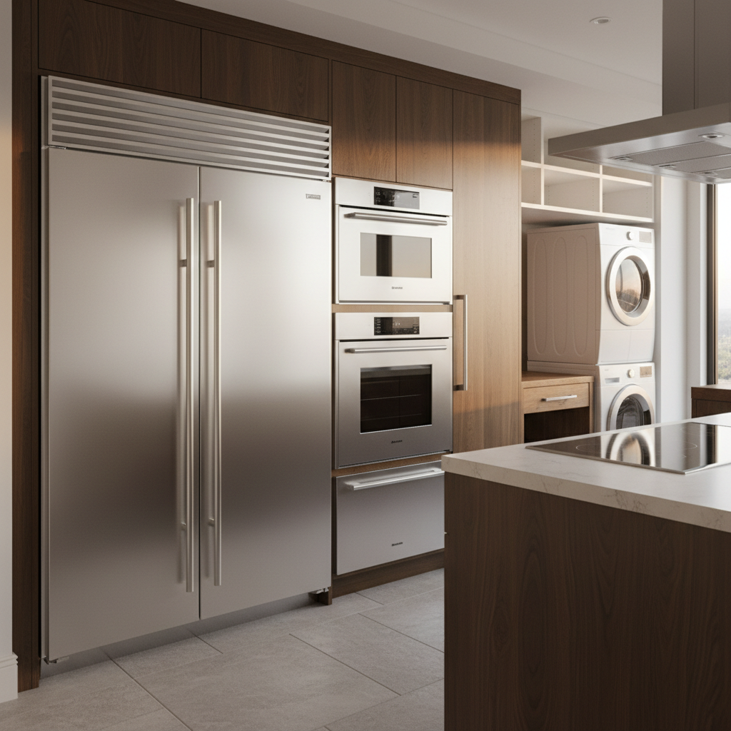 Premium home appliances in a luxury interior